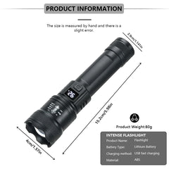 High Strong Power Led Flashlight 2000LM Tactical Torch