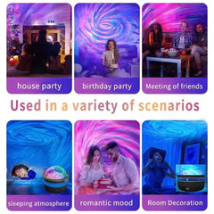 LED Galaxy Projector Light Colorful Galaxy Sky Projector Bedroom Night Light