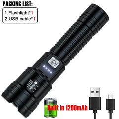 High Strong Power Led Flashlight 2000LM Tactical Torch