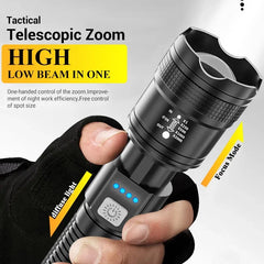High Strong Power Led Flashlight 2000LM Tactical Torch