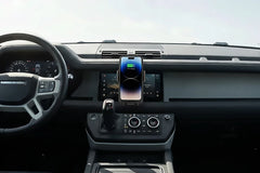 Car Phone Charger Phone Holder 15W Wireless & Wired Charger Auto Sensing One-Touch Release and Rotate
