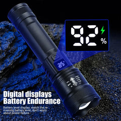 High Strong Power Led Flashlight 2000LM Tactical Torch